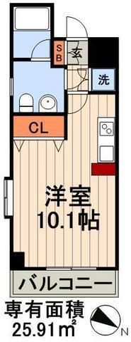 江東区新大橋のマンションの間取り