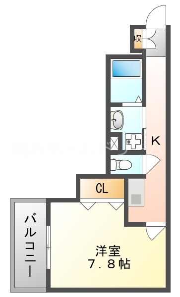 門真市石原町のアパートの間取り