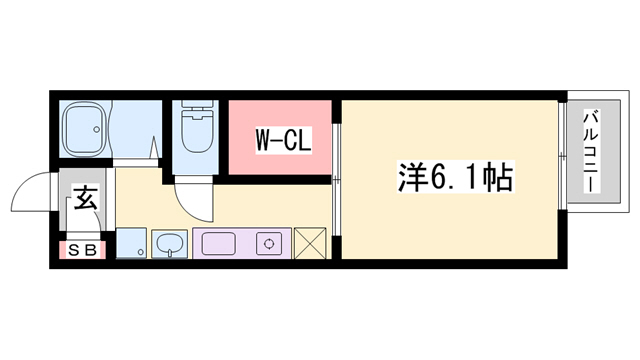 三木市大村のアパートの間取り