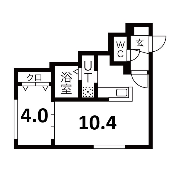 札幌市中央区南五条西のマンションの間取り