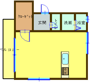 呉市警固屋のマンションの間取り