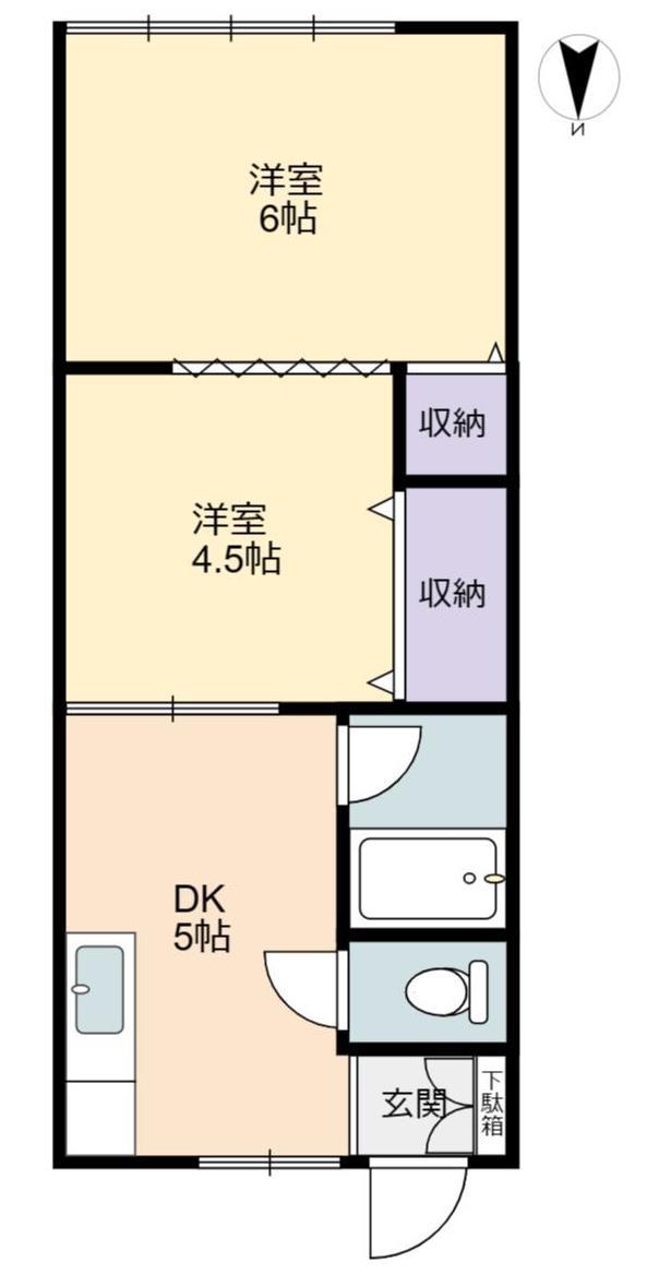 コーポ沖原の間取り