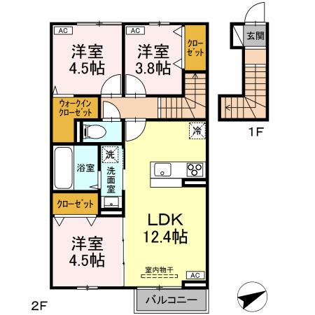 プランドール　イサコの間取り