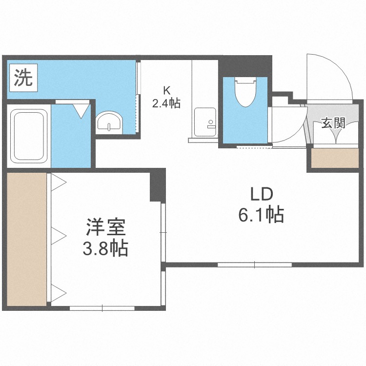 Ｔｅｒｒａｃｅ　Ｋａｓｕｍｉの間取り