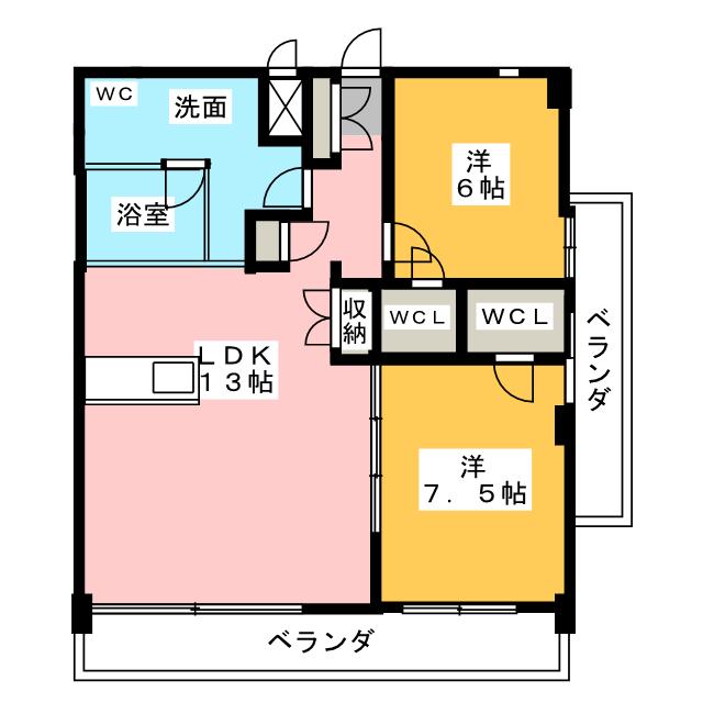 ＳＫ’ＢＵＩＬＤＩＮＧ－８の間取り