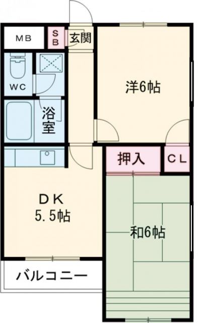 エスカイア小作第三の間取り