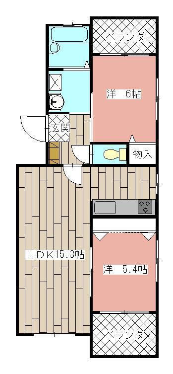 シダーフィールド平尾の間取り