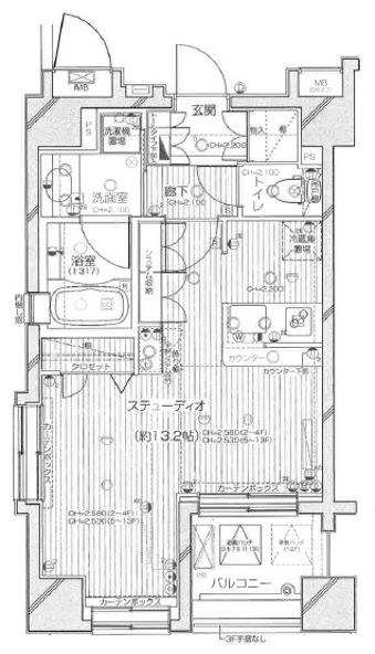 デュオ・スカーラ西麻布タワーの間取り