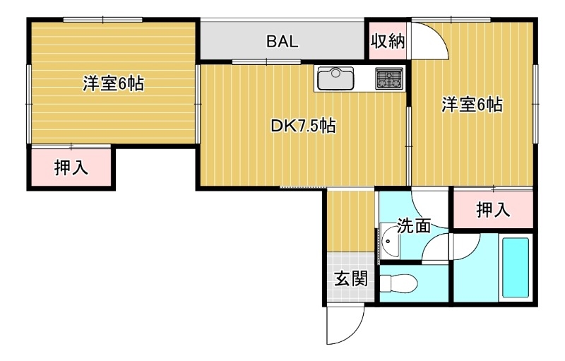 平崎ビルの間取り