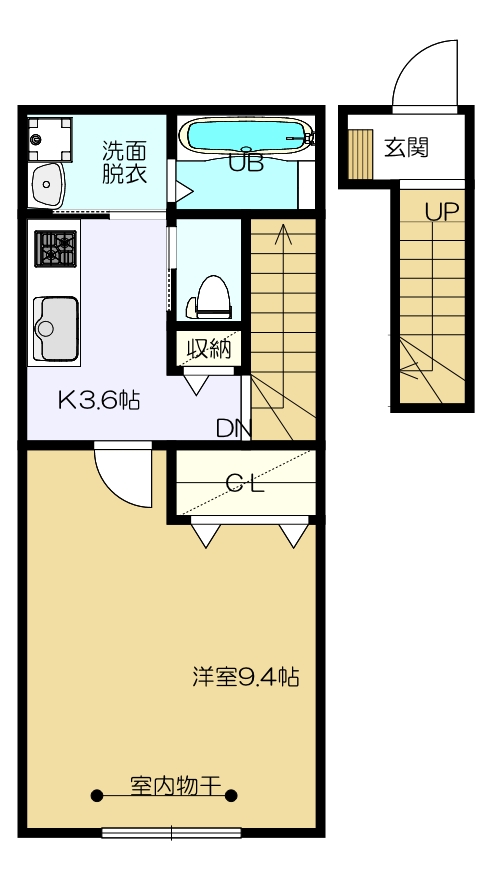 El alivio(エル・アルビオ） C棟の間取り