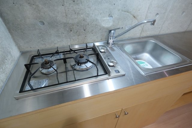 キッチン　2口ガスコンロ