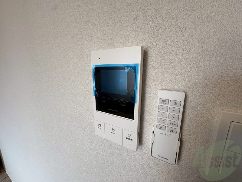 セキュリティ　ＴＶモニター付インターホンです。来客者の顔が見えるので安心！