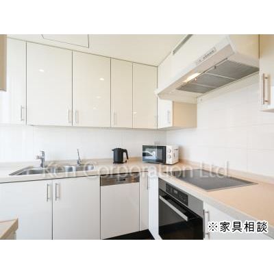 キッチン　同タイプ26階のお部屋を撮影。仕様が異なることがあります。