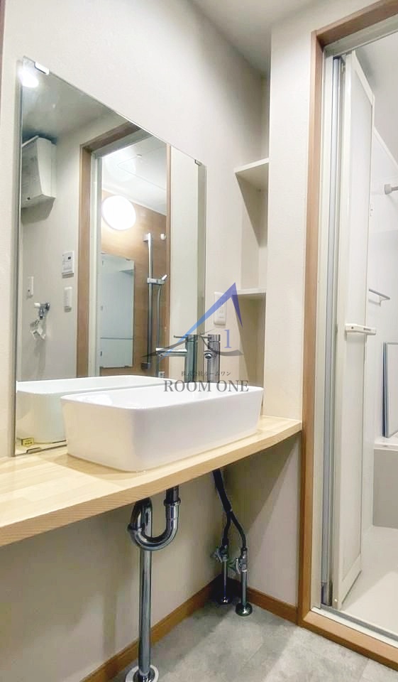 洗面設備　洗面台です。