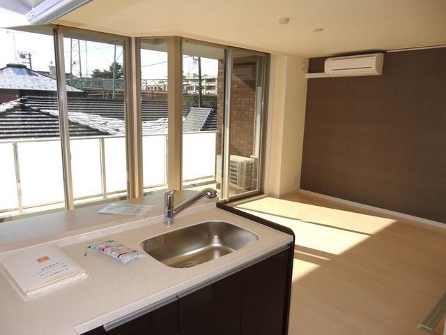 キッチン　キッチンからの景色