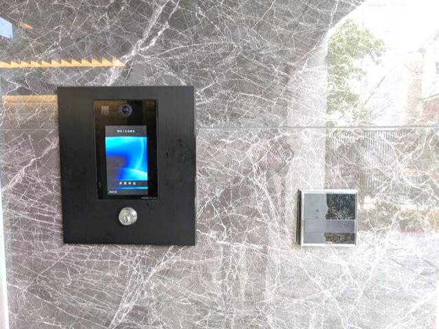 セキュリティ　タッチキーのモニター付オートロックセキュリティ