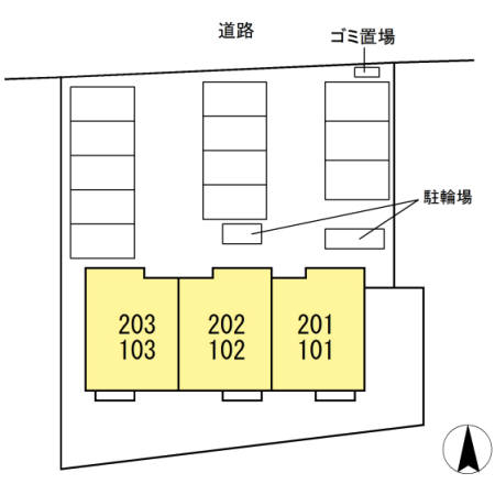 駐車場　区画図