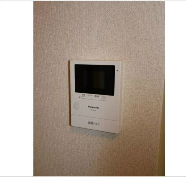 セキュリティ　モニタ付きインターホン。