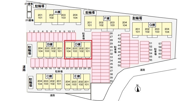 駐車場　配置図