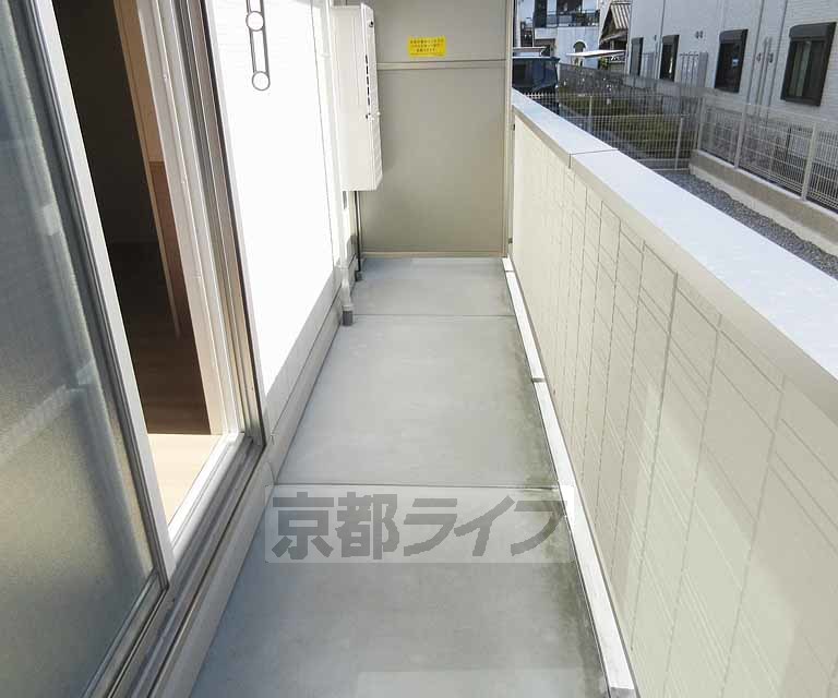 バルコニー　洗濯物もたくさん干せます