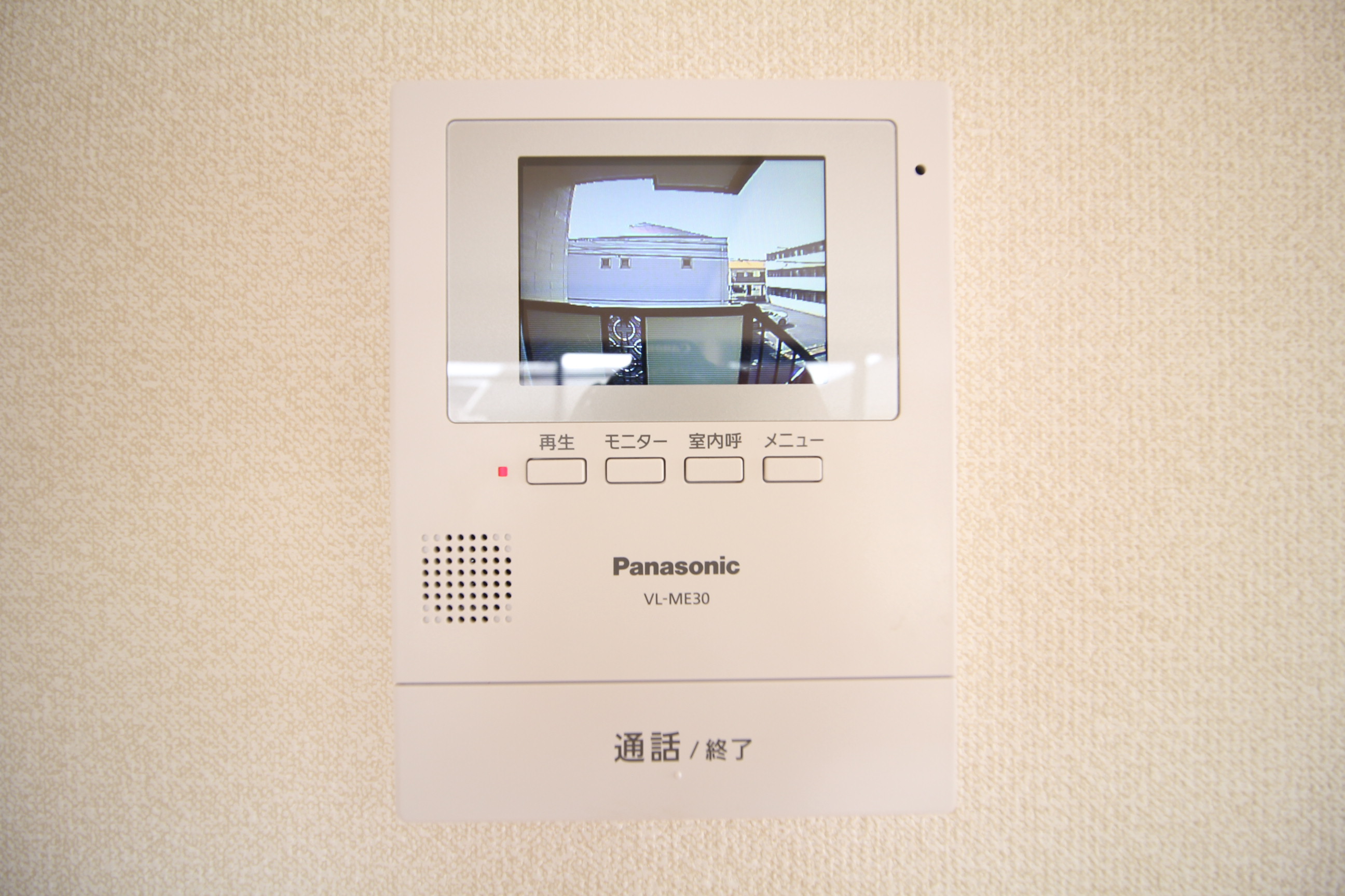 セキュリティ　モニター付きインターホン♪