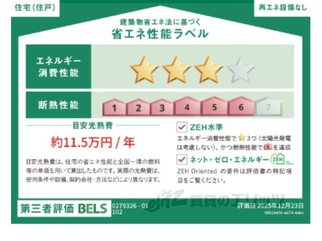 省エネ性能ラベル　省エネ性能ラベル