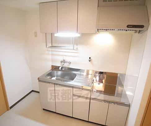 キッチン　２口コンロ設置可の広いキッチン