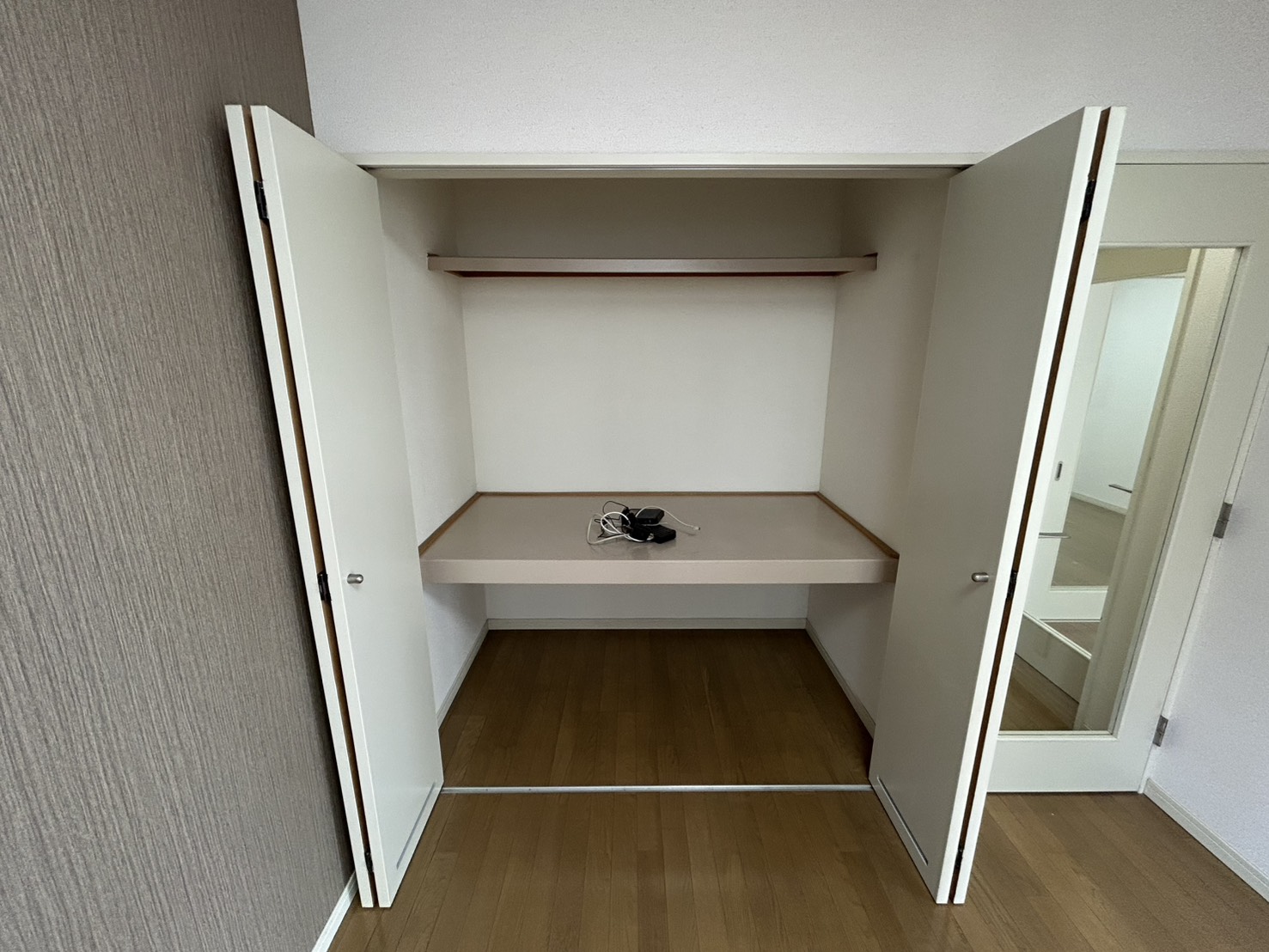 収納　収納は一箇所ですが、奥行きがあるのでいろいろ収納できますよ☆