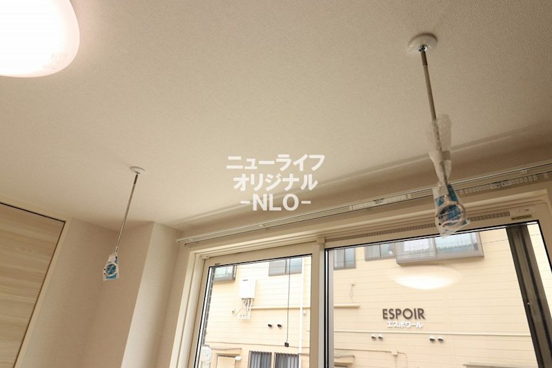 その他設備　雨天時にもお洗濯ができる室内物干し付き☆