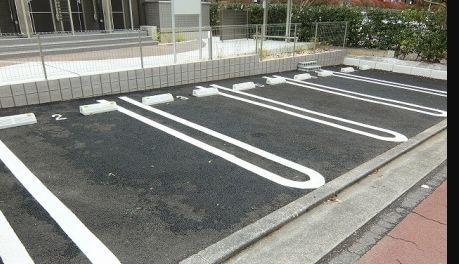 駐車場　ネット無料。駐車場です