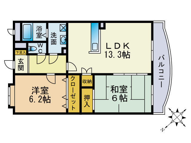 ルミエール青葉の間取り写真
