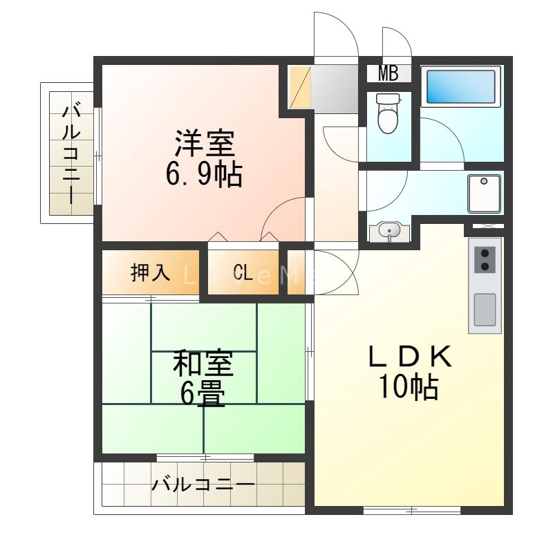 Regulus須磨寺の間取り写真