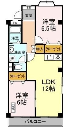 シャトー原市の間取り写真