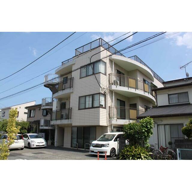 建物外観　お部屋は鉄骨鉄筋造３階建ての２階です