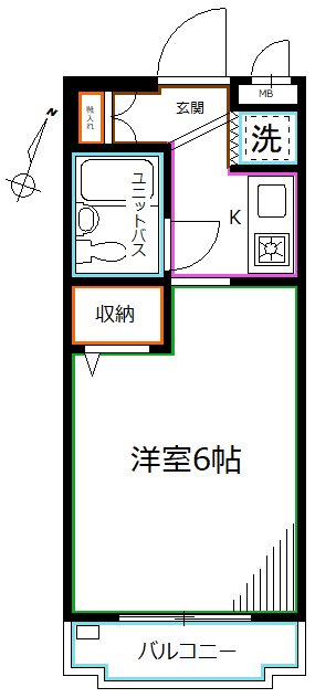 東京メトロ丸ノ内線 南阿佐ケ谷駅 徒歩12分 5階建 築35年の間取り写真