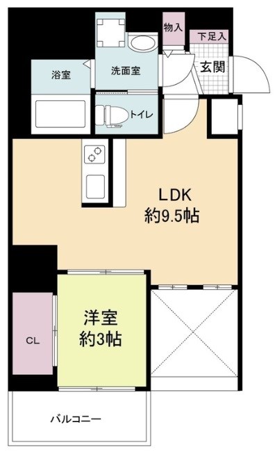セレニテ神戸元町クレアの間取り写真