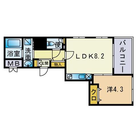 エレガンツァ大濠の間取り写真