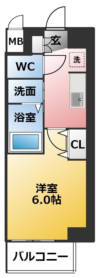エステムコート名古屋金山サウスゲートの間取り写真