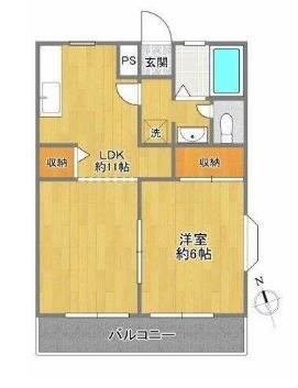 東急田園都市線 宮崎台駅 徒歩14分 2階建 築33年の間取り写真