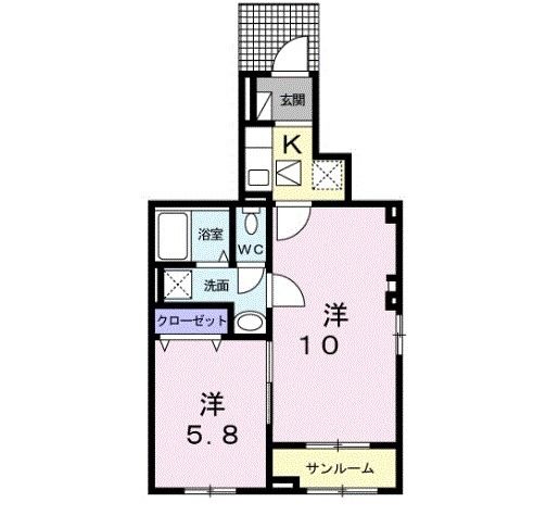 ＪＲ高崎線 熊谷駅 徒歩18分 3階建 築7年の間取り写真