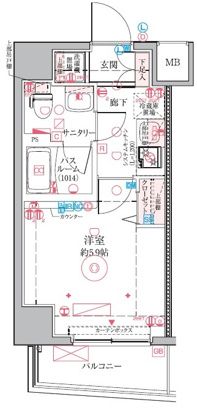 クレヴィスタ四ツ木の間取り写真