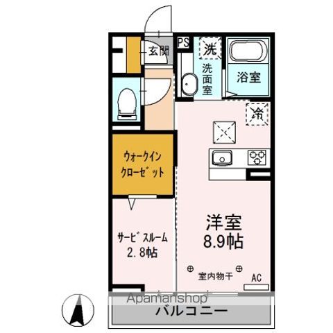 カーサ アピオ Aの間取り写真