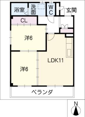 ジュネス籠山の間取り写真