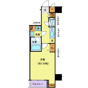 京王井の頭線 高井戸駅 徒歩6分 7階建 築8年の間取り写真