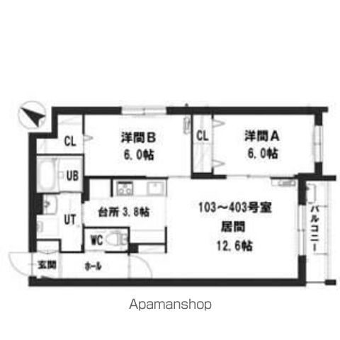 グランメール平岸1条の間取り写真