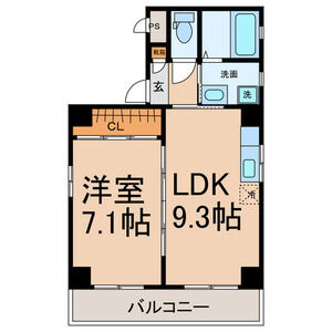クレアールの間取り写真