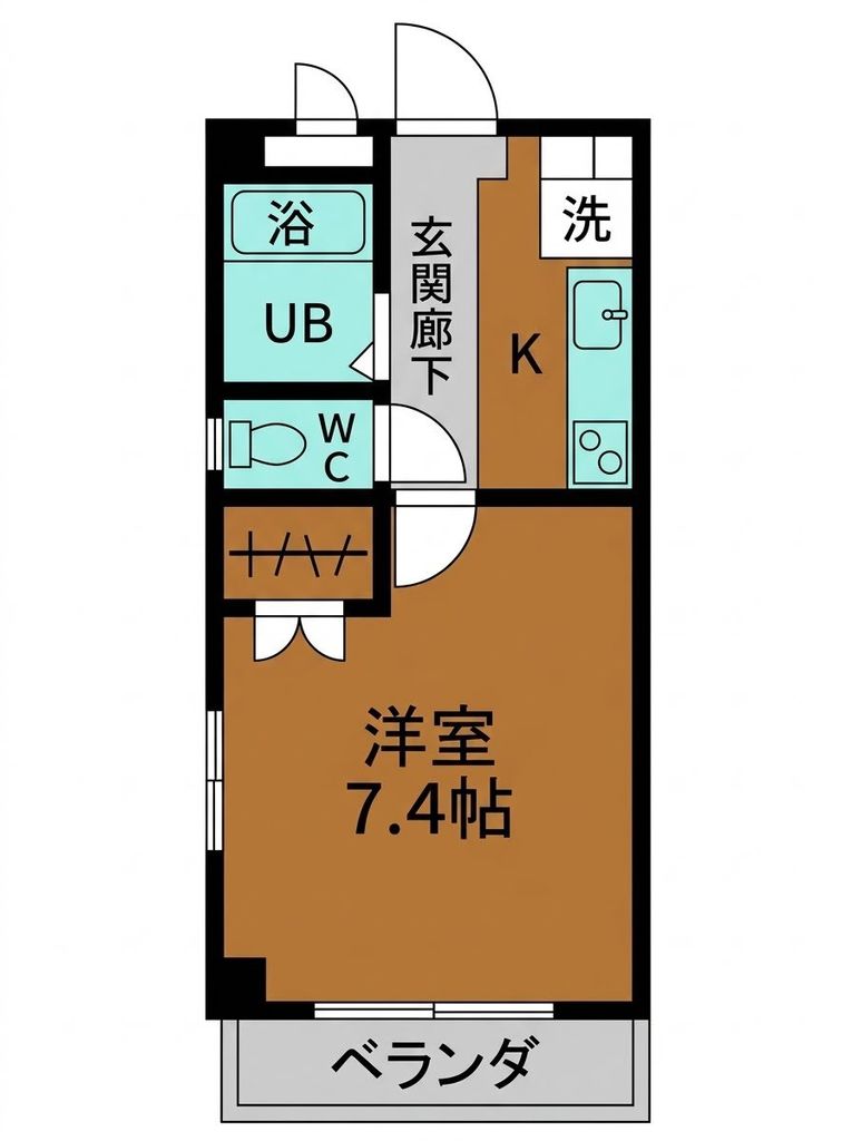 ＪＲ鹿児島本線 吉塚駅 徒歩13分 4階建 築32年の間取り写真