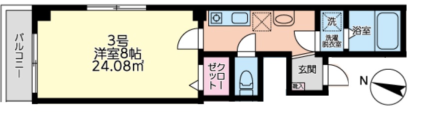 シャレド森下の間取り写真