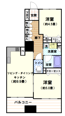 クリオ藤沢駅前の間取り