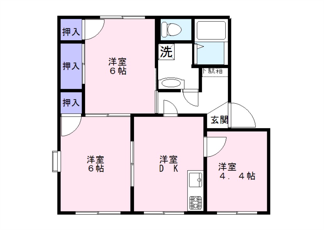 【グリーンパレス貴志　A棟の間取り】